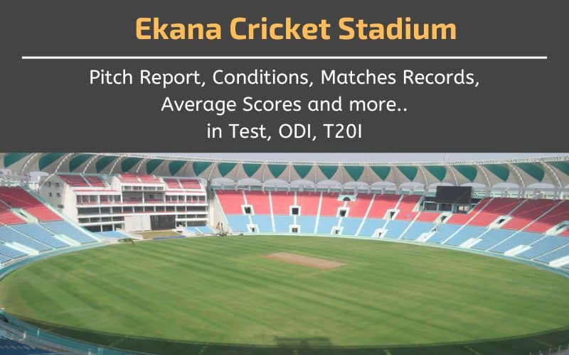 ekana cricket stadium pitch report