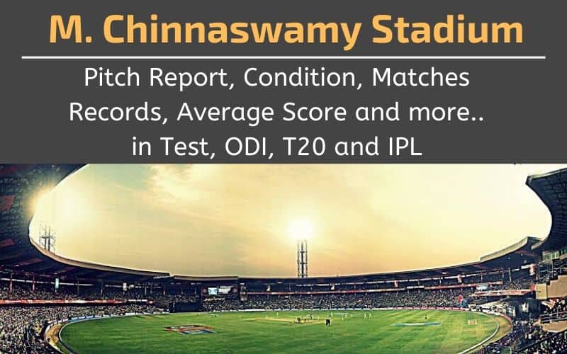 m chinnaswamy stadium pitch report