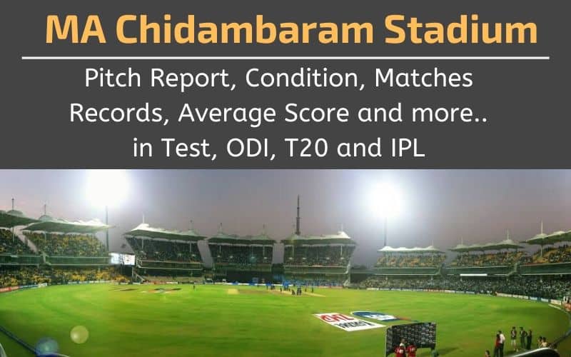 ma chidambaram stadium pitch report